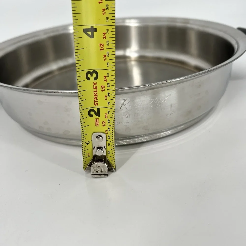 Vintage Rena-Ware 11 Inch Skillet Pan 18/8 SS Made In‎ USA